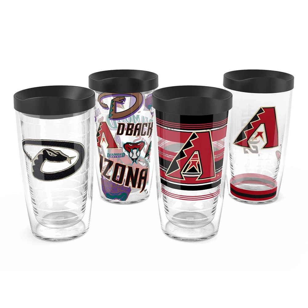 Tervis Arizona Diamondbacks paquet de quatre 16oz. Ensemble de gobelets classiques