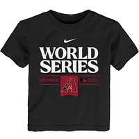 T-shirt Nike noir Arizona Diamondbacks 2023 World Series pour tout-petit