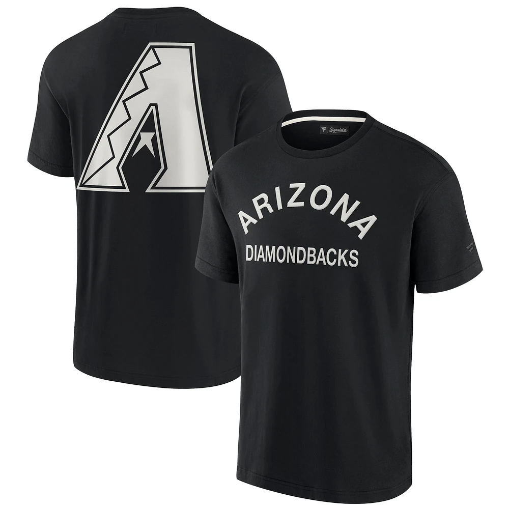 T-shirt unisexe Fanatics noir Arizona Diamondbacks Elements super doux à manches courtes