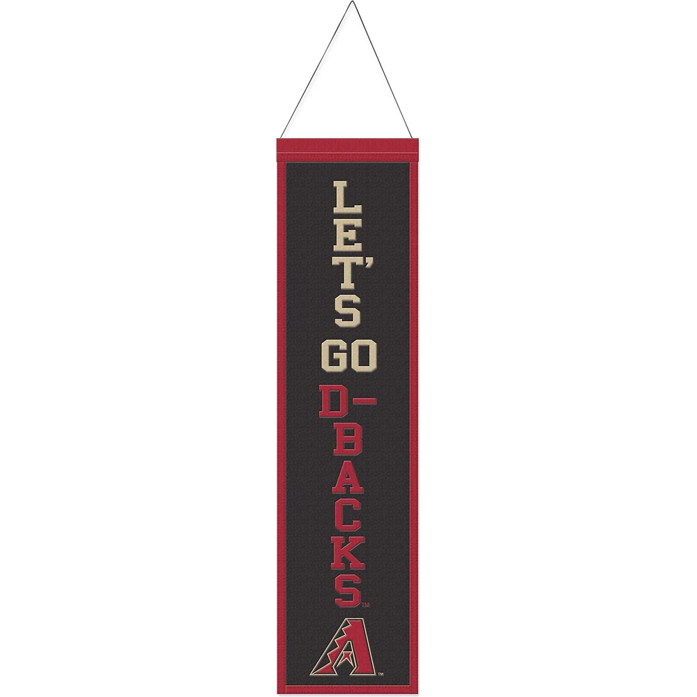 WinCraft Arizona Diamondbacks 8" x 32" Bannière en laine avec slogan