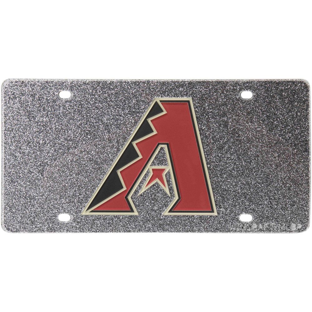 WinCraft Arizona Diamondbacks Acrylic Glitter License Plate