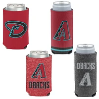 WinCraft Arizona Diamondbacks mince et 12 oz. Ensemble de 4 refroidisseurs de canettes