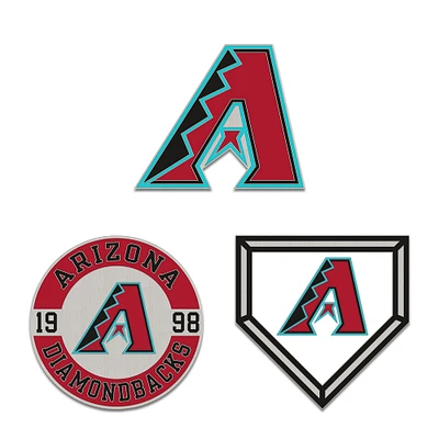 Ensemble de pin de collection WinCraft Arizona Diamondbacks en trois pièces