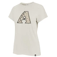 Women's '47 Oatmeal Arizona Diamondbacks Panthera Frankie T-shirt