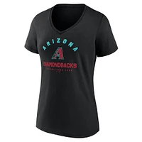 Women's  Black Arizona Diamondbacks Unrivaled V-Neck T-Shirt