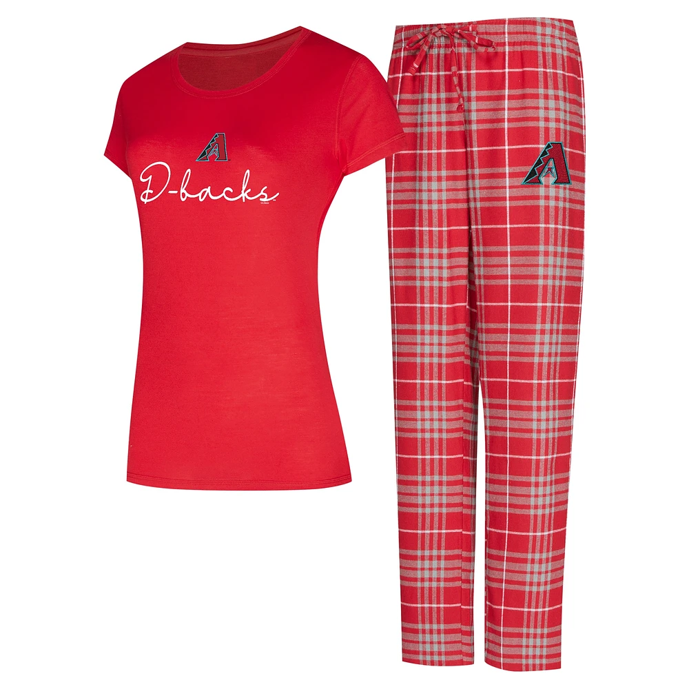 Women's Concepts Sport Arizona Diamondbacks Vector T-Shirt & Pants Sleep Set