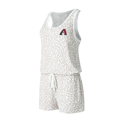 Concepts Sport - Arizona Diamondbacks Montana Hacci Combishort en tricot crème pour femmes