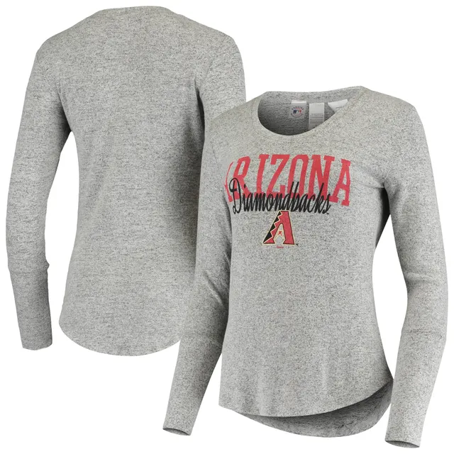 MLB Arizona Diamondbacks Women's Lightweight Bi-Blend Hooded T-Shirt - S