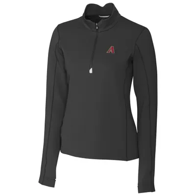 Arizona Diamondbacks Cutter & Buck Women's Traverse Half-Zip Pullover Jacket - Black