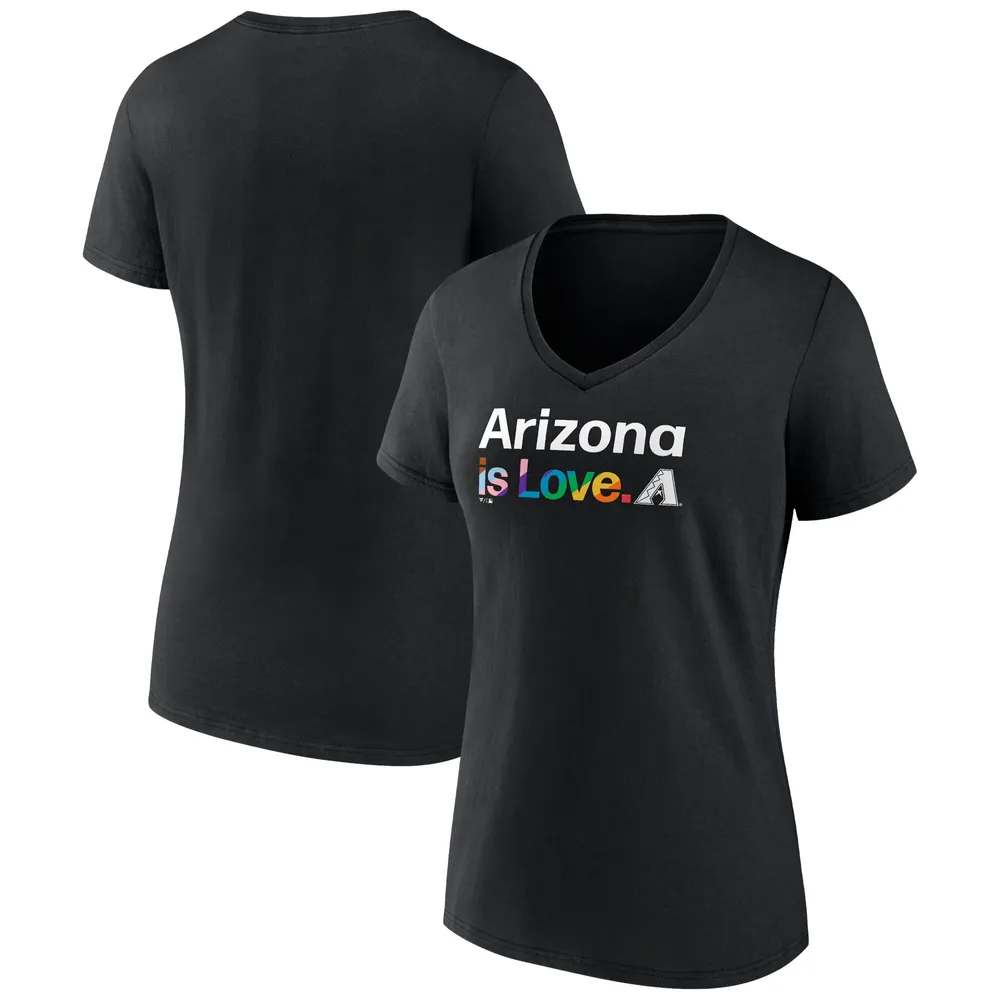 Mens Arizona Diamondbacks Pride Graphic T-Shirt - White