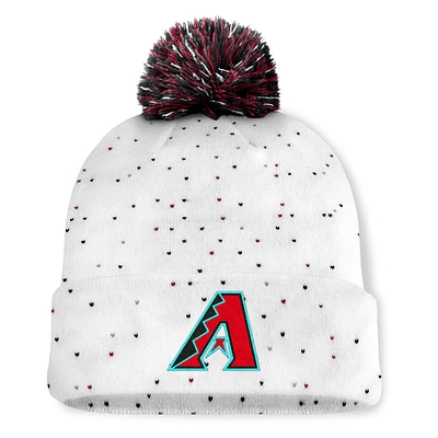 Bonnet en tricot à revers et pompon Fundamental Confetti des Diamondbacks de l'Arizona Fanatics pour femmes