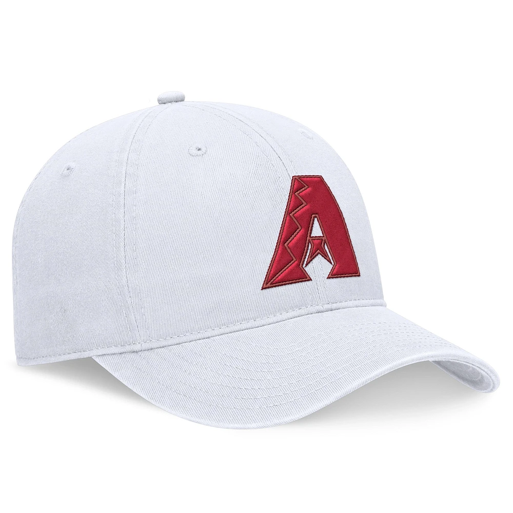 Women's Fanatics White Arizona Diamondbacks Tonal Adjustable Hat