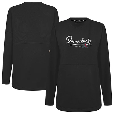 Women's Levelwear Black Arizona Diamondbacks Accolade Beaudry Express Pullover Sweatshirt