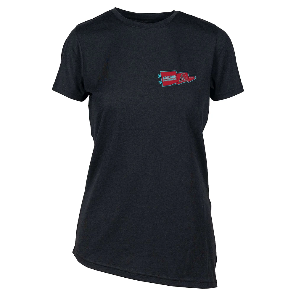 Women's Levelwear Black Arizona Diamondbacks Birch Rafters T-Shirt