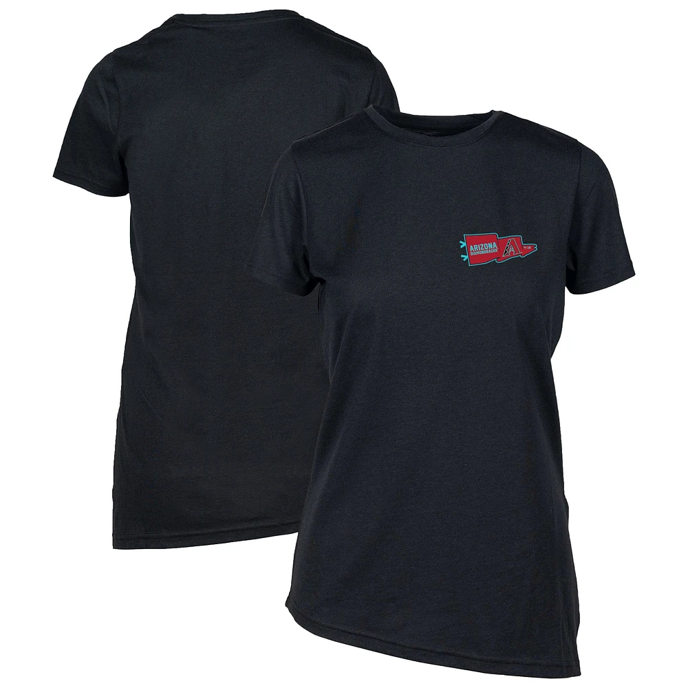 Women's Levelwear Black Arizona Diamondbacks Birch Rafters T-Shirt