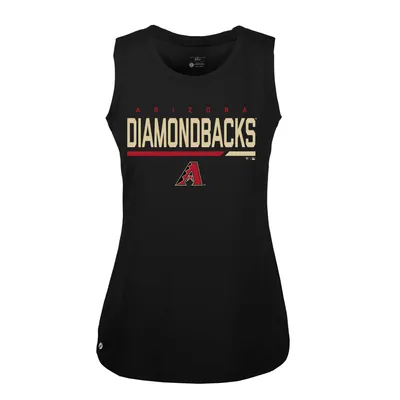 Arizona Diamondbacks Levelwear Women's Macy Muscle Tank Top - Black