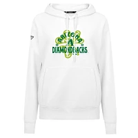 Women's Levelwear Arizona Diamondbacks St. Patrick's Day Adorn Shamrock Pullover Hoodie