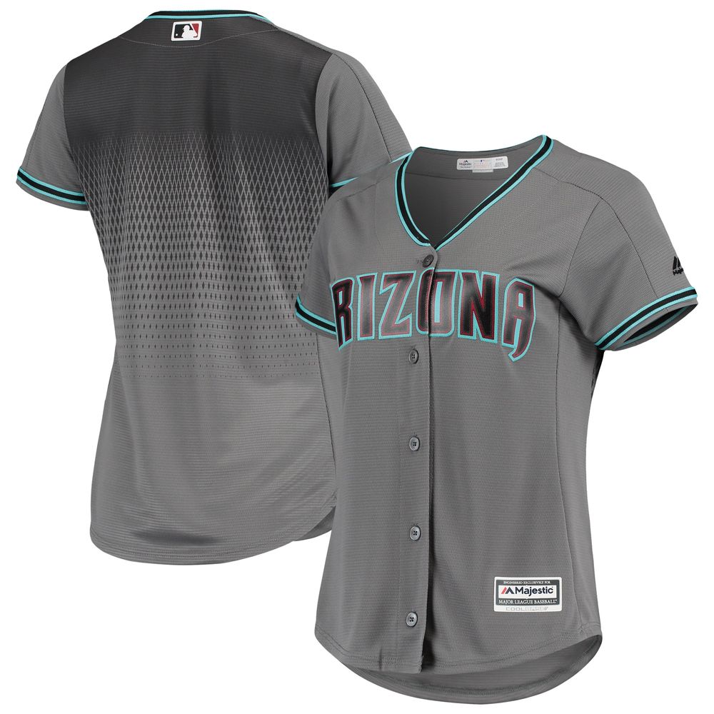 Lids Arizona Diamondbacks Majestic Women's Road Official Team Jersey - Gray