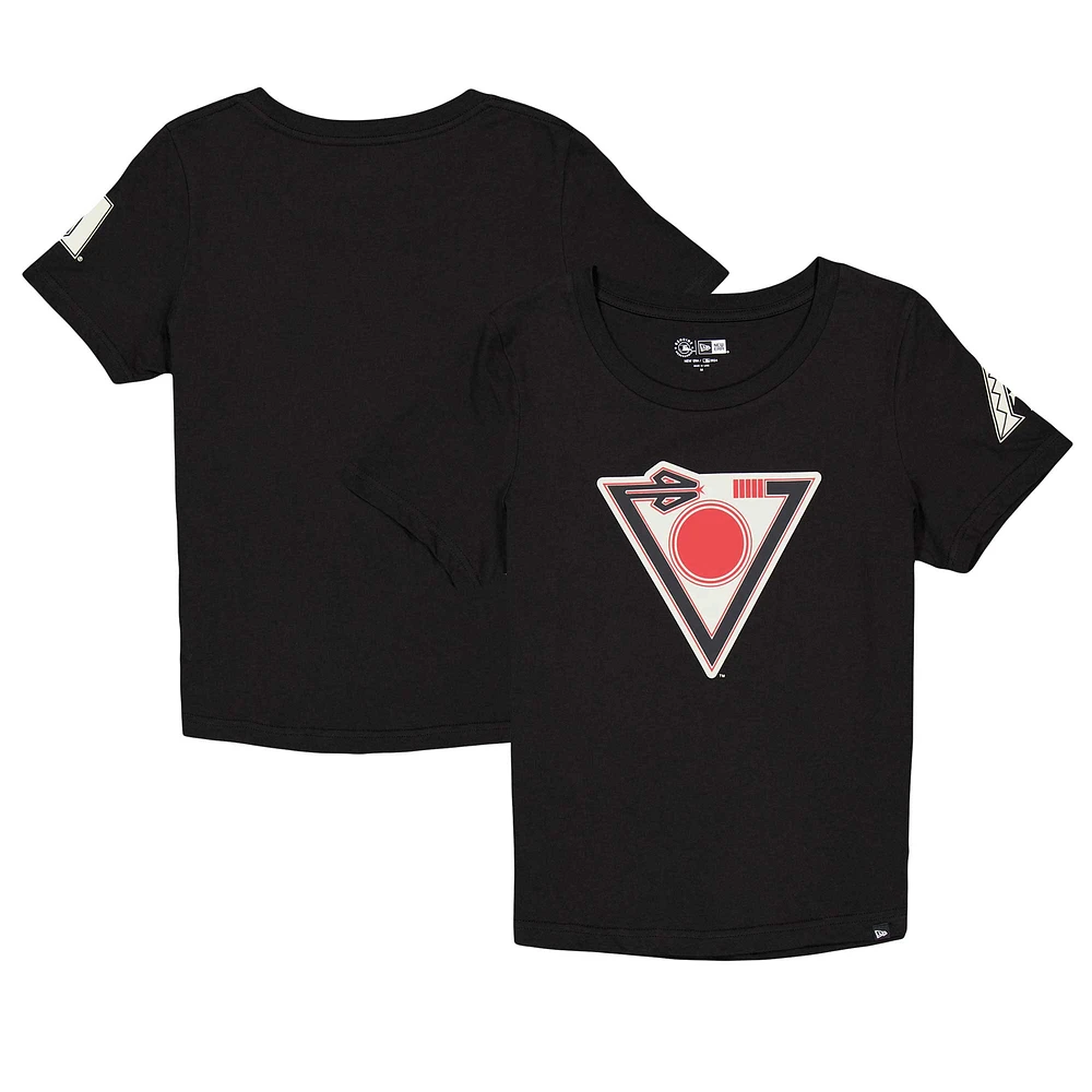 T-shirt noir New Era pour femmes des Diamondbacks de l'Arizona City Connect