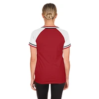 Women's New Era Red Arizona Diamondbacks Gameday Raglan V-Neck T-Shirt