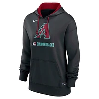 Women's Nike Black Arizona Diamondbacks Authentic Collection Performance Pullover Hoodie