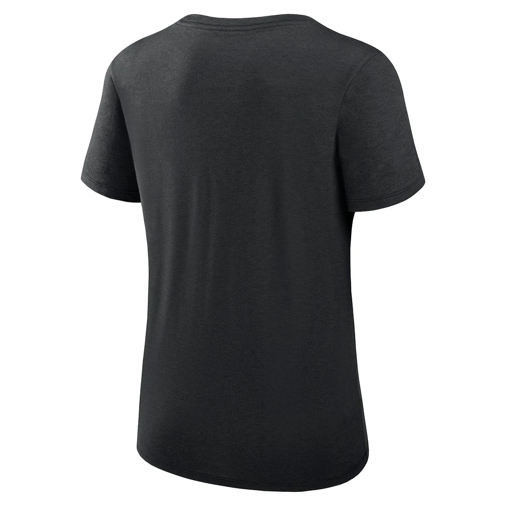 Women's Nike Black Arizona Diamondbacks Authentic Collection Performance Scoop Neck T-Shirt