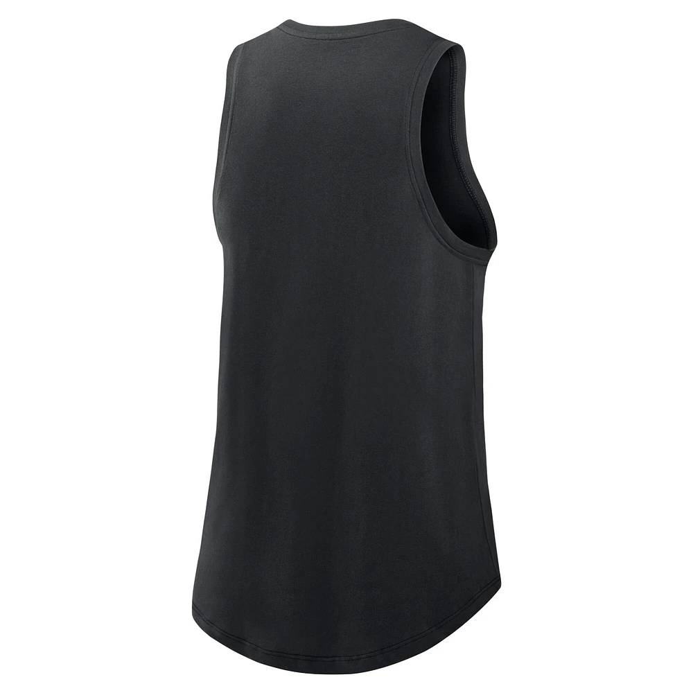 Women's Nike Black Arizona Diamondbacks Legacy Icon High Neck Performance Tank Top