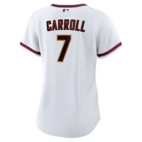 Maillot de joueur réplique à domicile Nike Corbin Carroll pour femme des Diamondbacks l'Arizona blanc