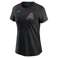 Women's Nike Ketel Marte Black Arizona Diamondbacks 2024 Fuse Name & Number T-Shirt