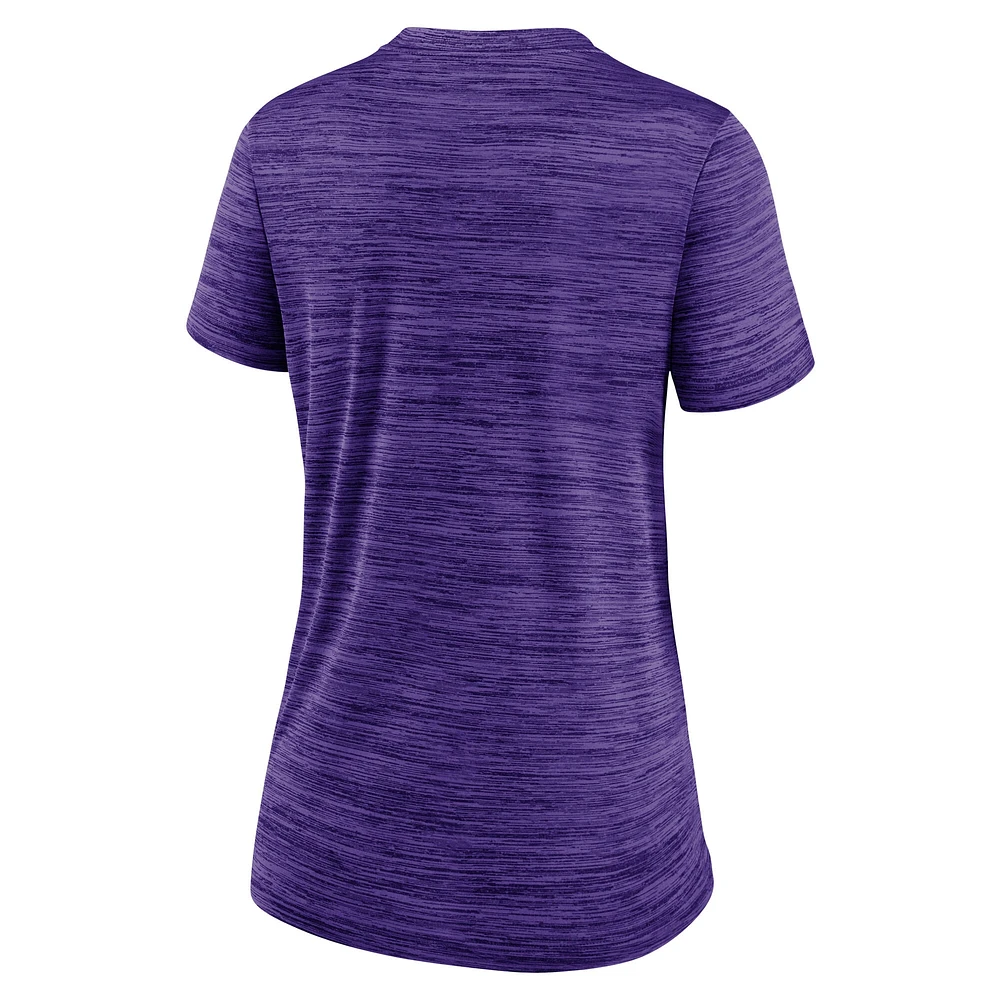 T-shirt Nike violet pour femme Arizona Diamondbacks 2025 City Connect Authentic Collection Velocity Performance