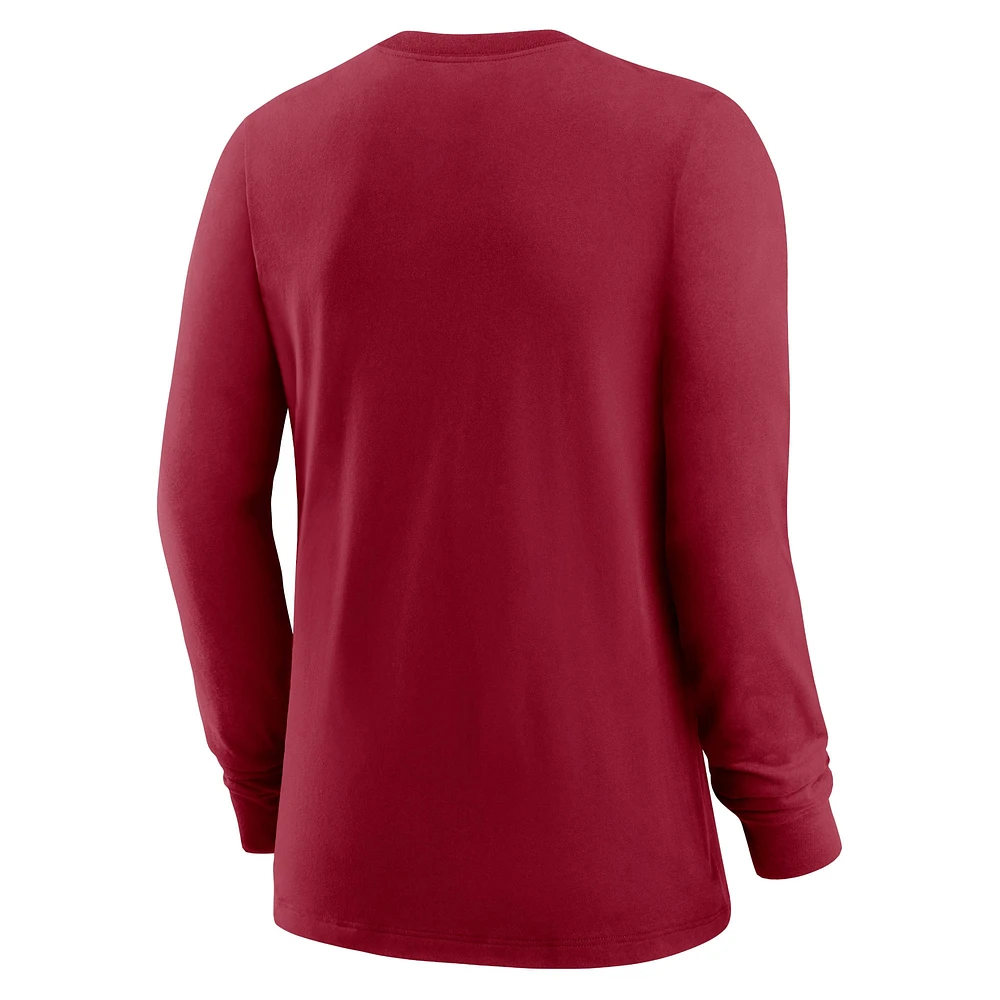 Women's Nike Red Arizona Diamondbacks Authentic Collection Legend Performance Long Sleeve T-Shirt