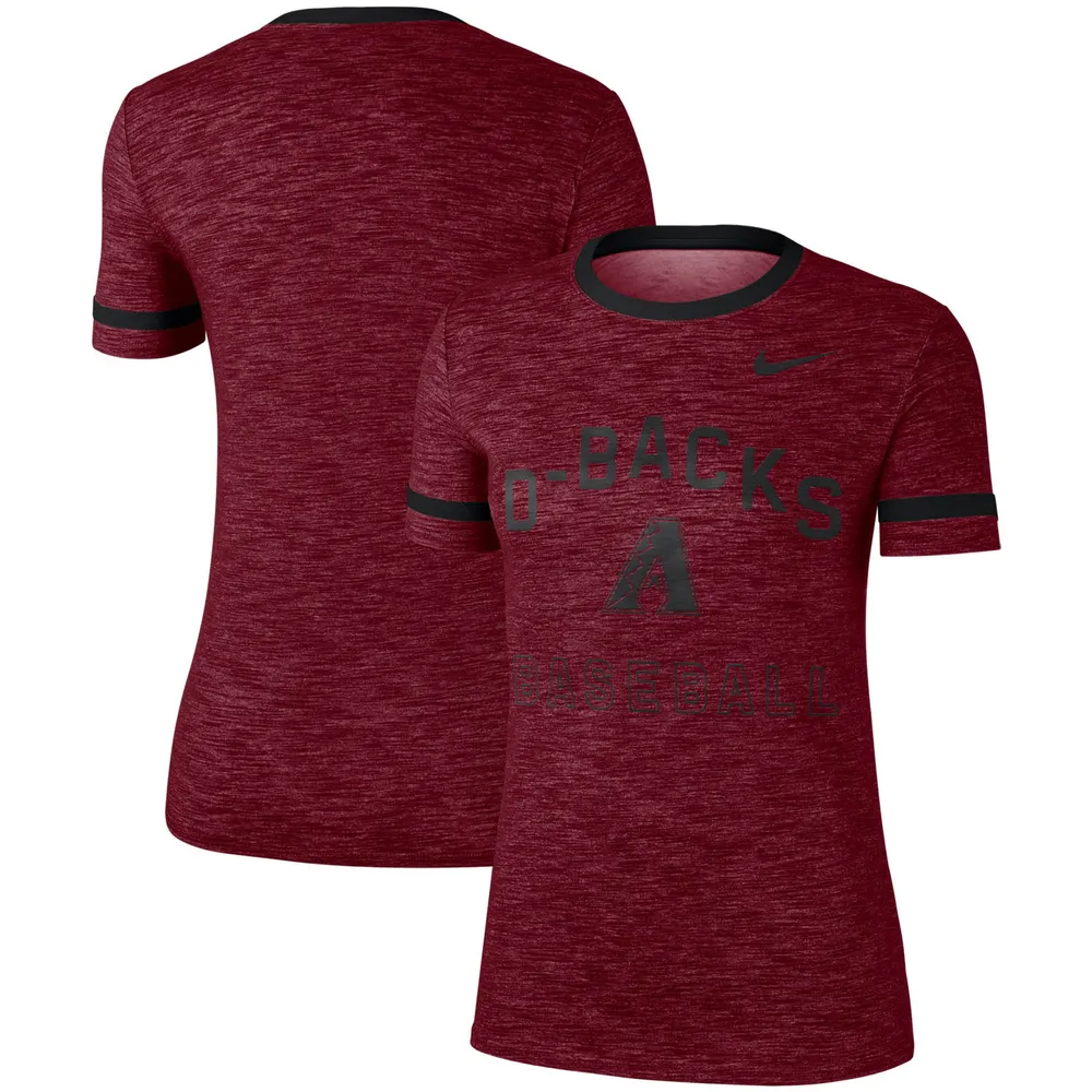 Women's Nike Anthracite Arizona Diamondbacks MLB City Connect Velocity Space-Dye Performance V-Neck T-Shirt Size: Small