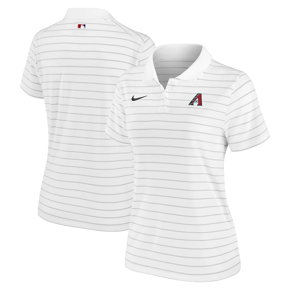 Polo Nike blanc Arizona Diamondbacks Authentic Collection Victory Performance pour femme