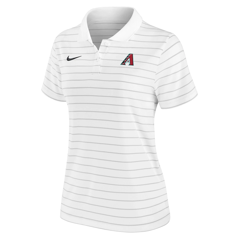 Polo Nike blanc Arizona Diamondbacks Authentic Collection Victory Performance pour femme