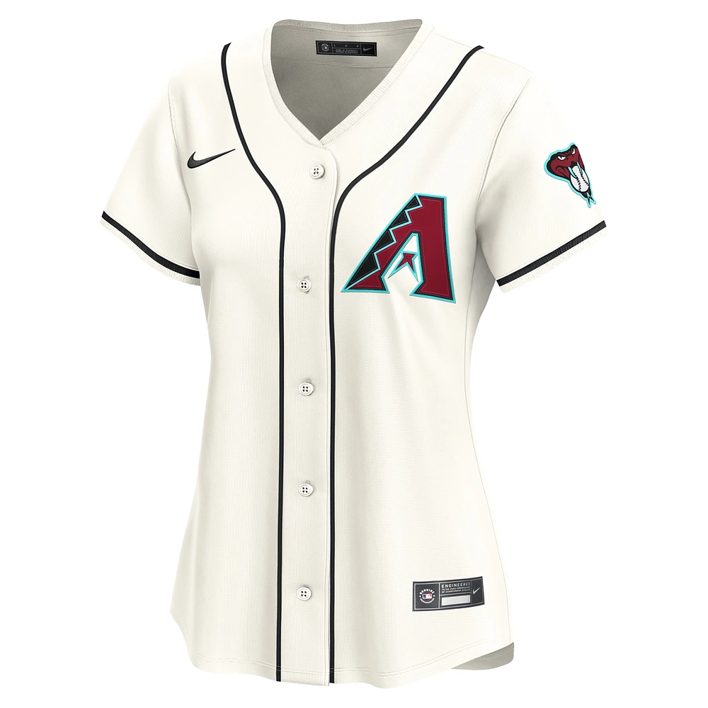 Maillot Nike Arizona Diamondbacks Domicile Limited Blanc pour Femme