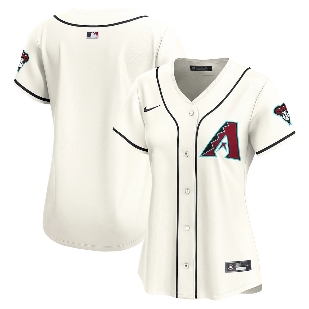 Maillot Nike Arizona Diamondbacks Domicile Limited Blanc pour Femme