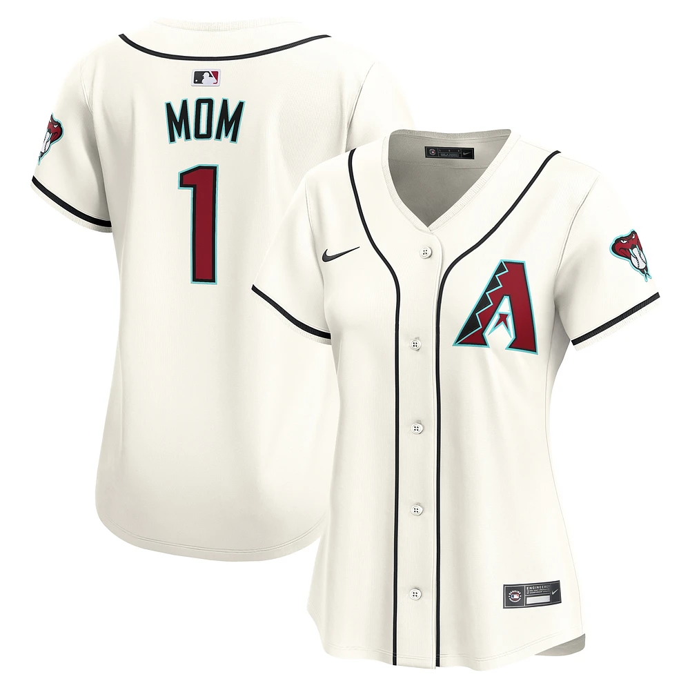 Maillot Nike blanc Arizona Diamondbacks #1 Mom Home Limited pour femme