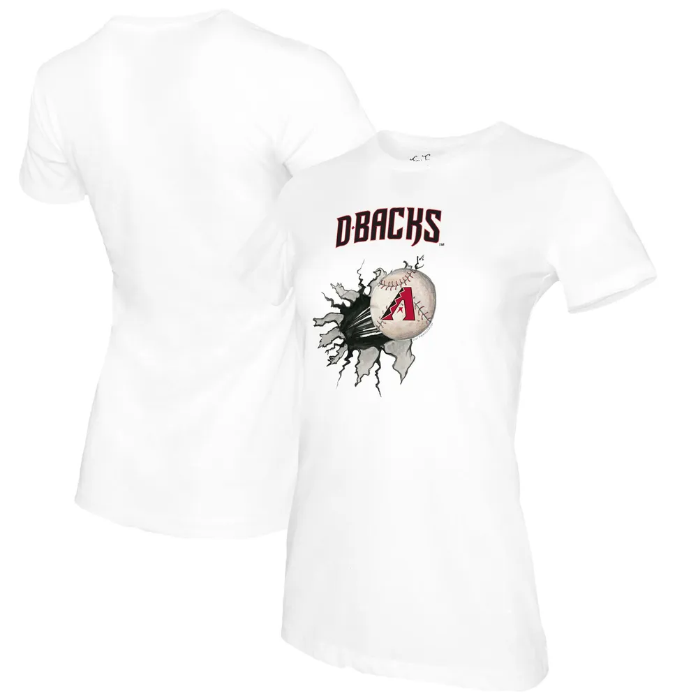 Lids Arizona Diamondbacks Tiny Turnip Women's Baseball Tear T-Shirt - White