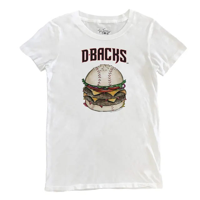 Women's Tiny Turnip White Arizona Diamondbacks Bubbles T-Shirt