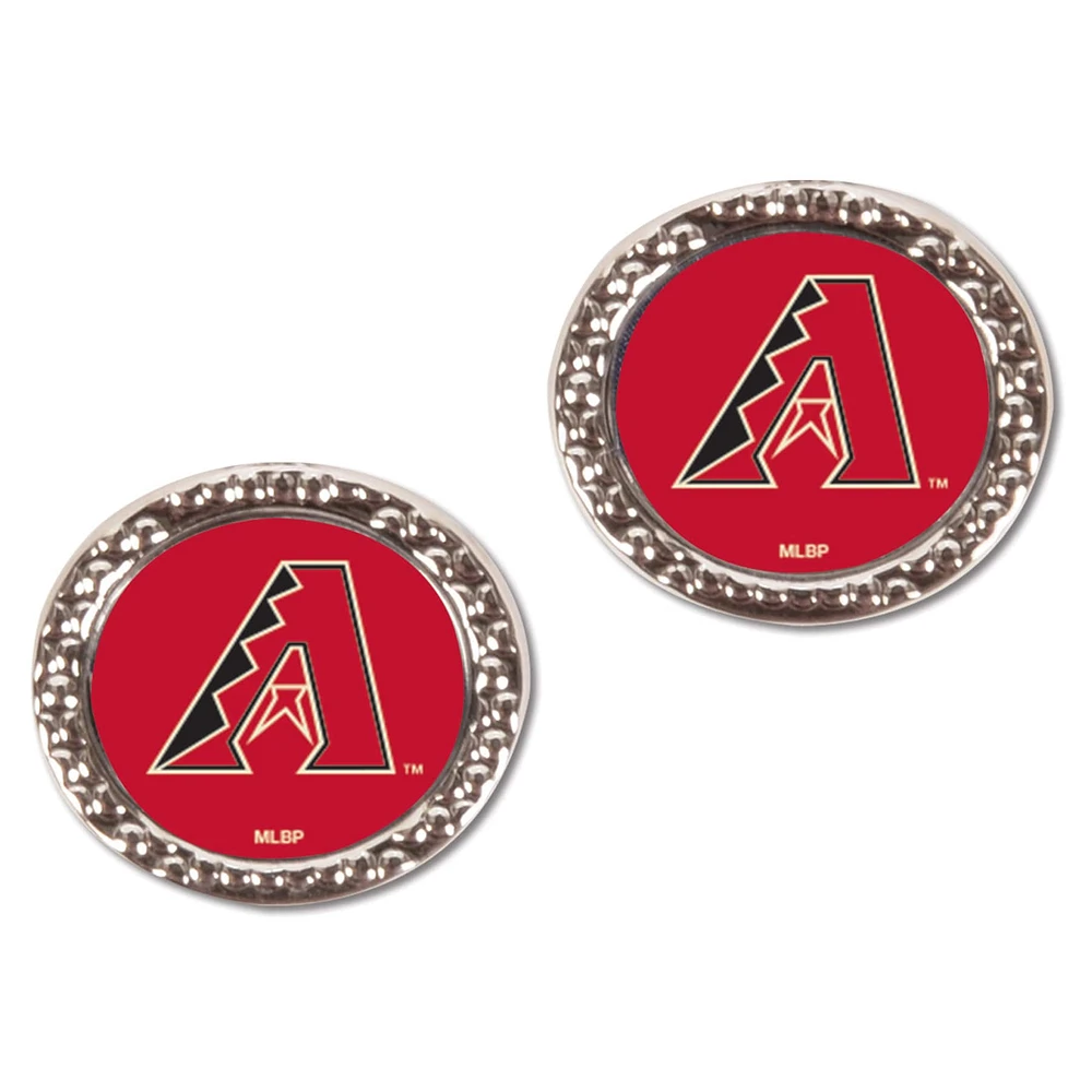 Boucles d'oreilles rondes WinCraft Arizona Diamondbacks pour femmes