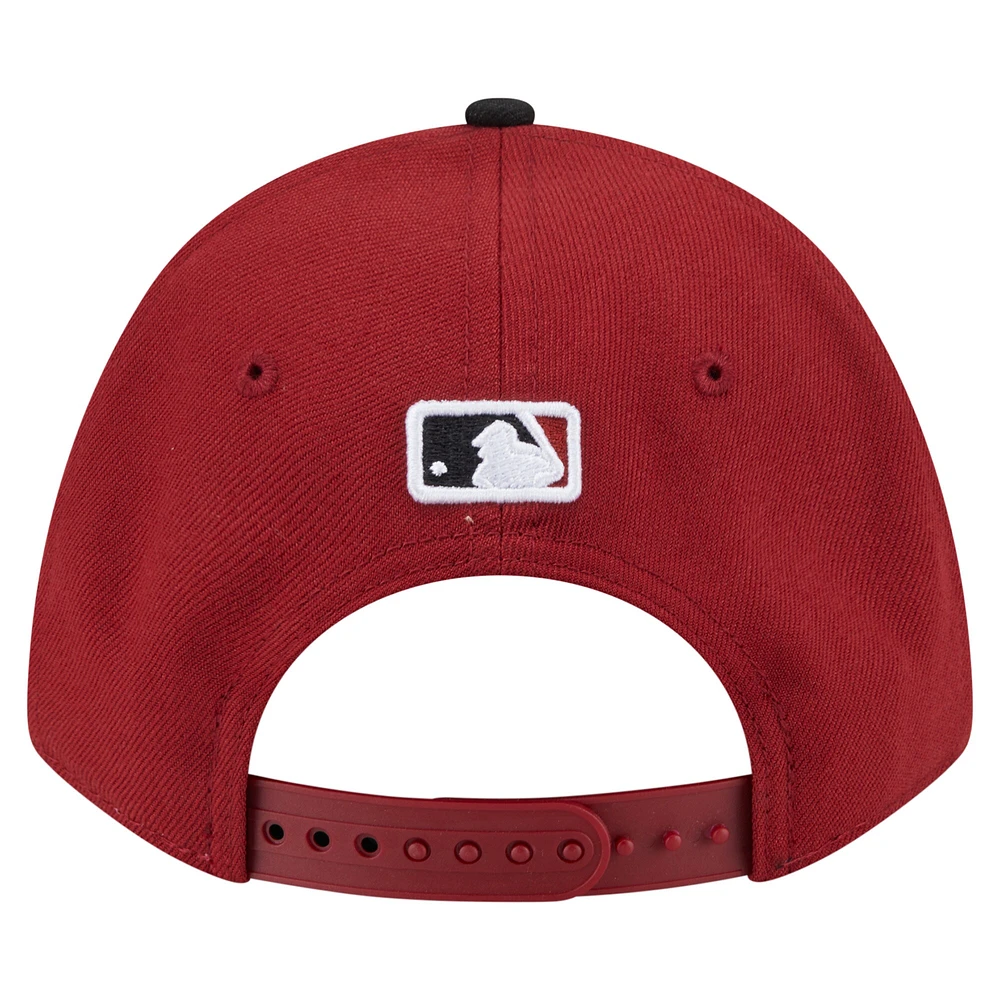 Casquette ajustable 9FORTY réplique de joueur des Diamondbacks de l'Arizona pour jeunes New Era rouge