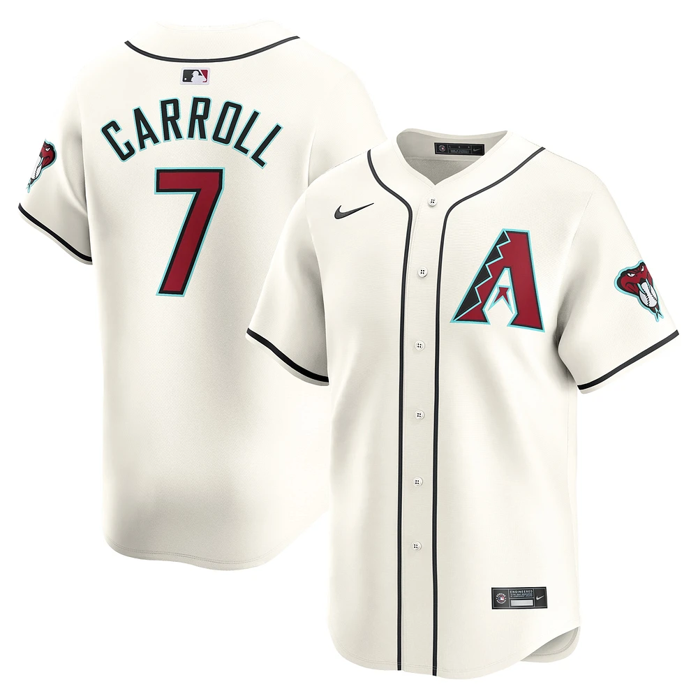 Maillot de joueur Nike Corbin Carroll blanc Arizona Diamondbacks Home Limited pour jeune