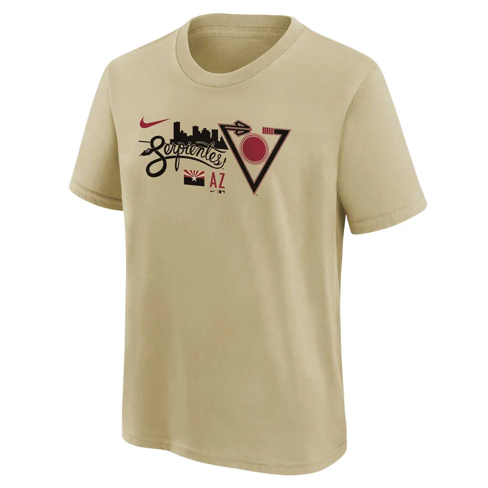 Youth Nike Cream Arizona Diamondbacks 2023 City Connect Team T-Shirt