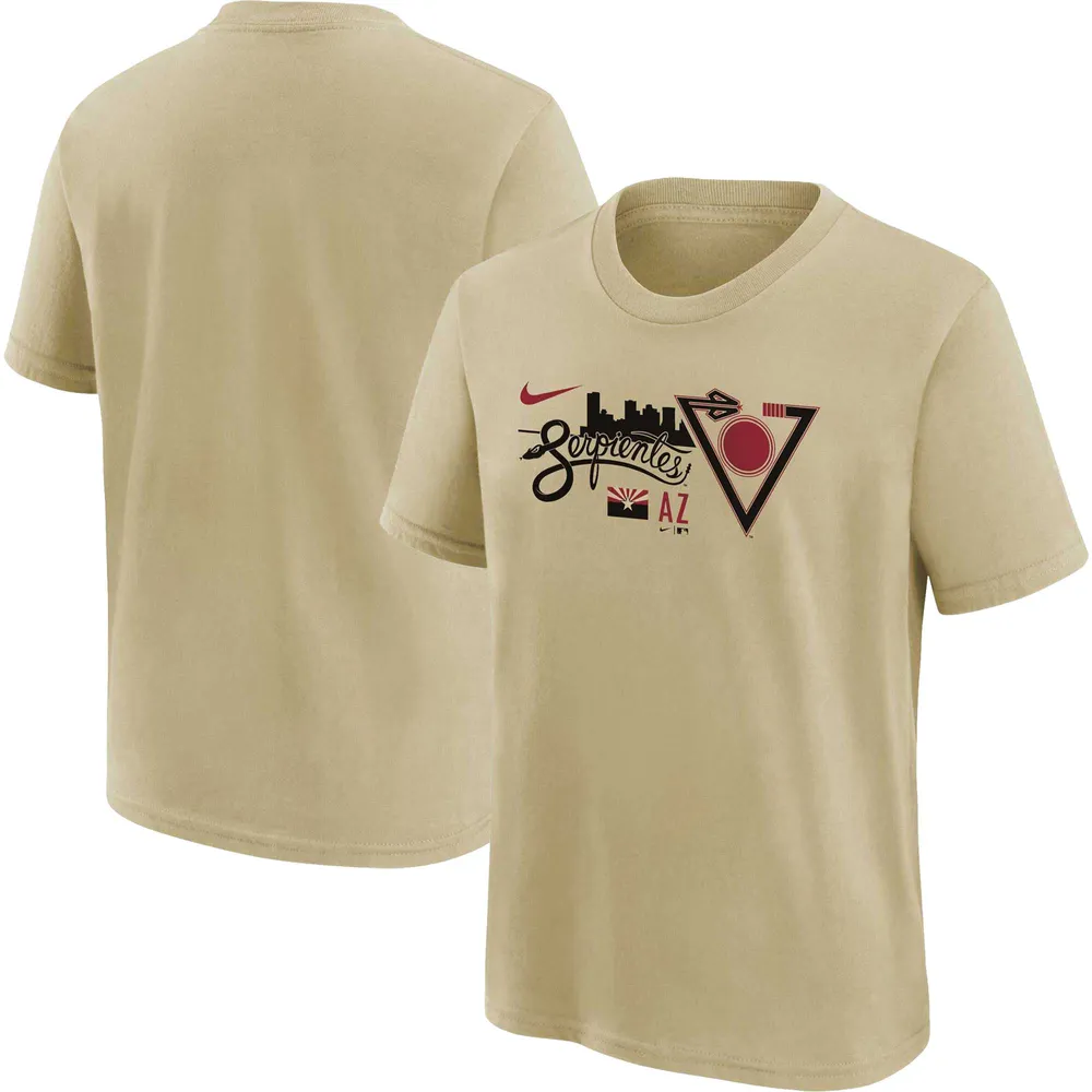 Youth Nike Cream Arizona Diamondbacks 2023 City Connect Team T-Shirt