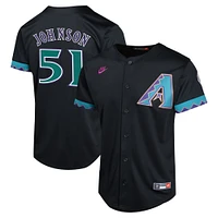 Maillot de joueur Nike Randy Johnson pour jeunes, noir, Arizona Diamondbacks, collection Cooperstown limitée