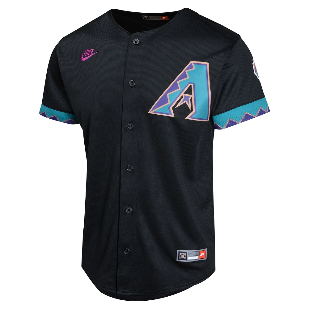 Maillot de joueur Nike Randy Johnson pour jeunes, noir, Arizona Diamondbacks, collection Cooperstown limitée