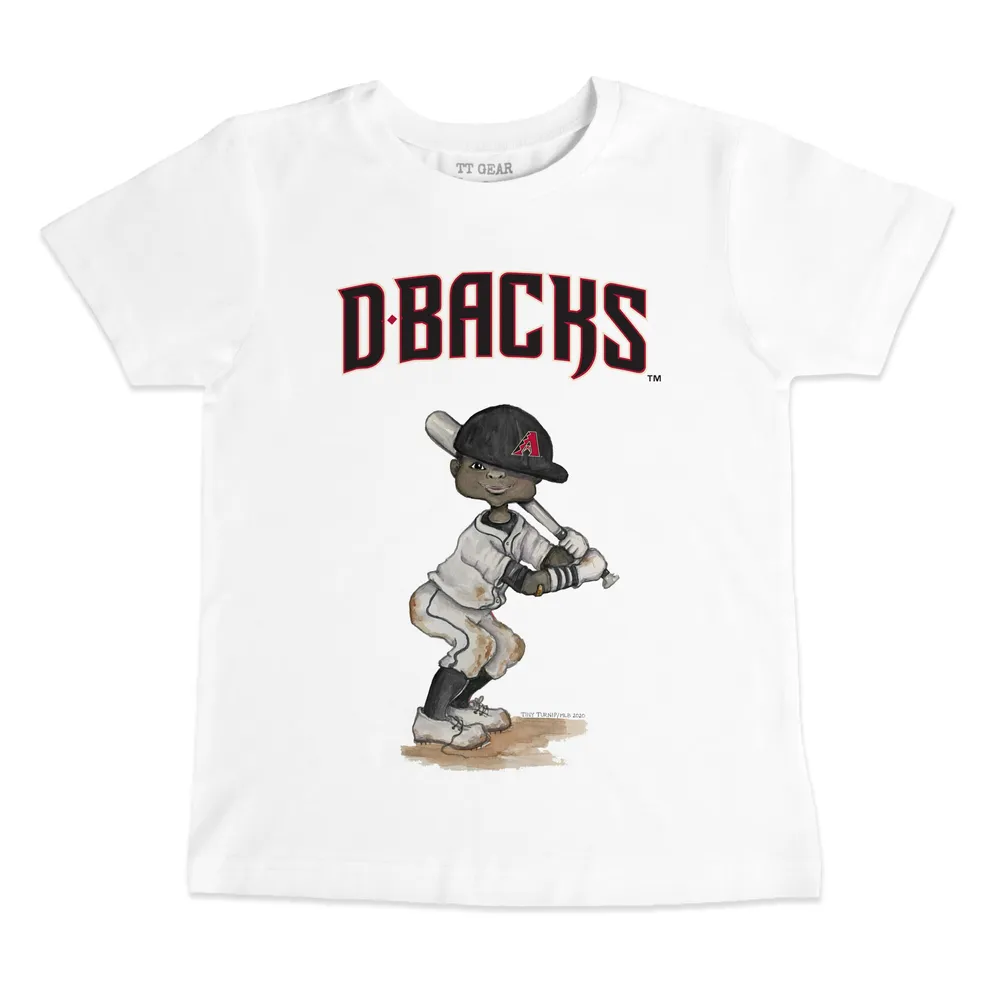 Arizona Diamondbacks Tiny Turnip Women's Stacked T-Shirt - White