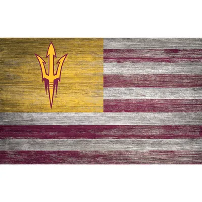 Arizona State Sun Devils 11'' x 19'' Distressed Flag Sign