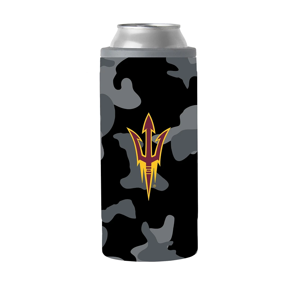 Glacière mince à motif camouflage noir de 12 oz des Sun Devils de l'État de l'Arizona