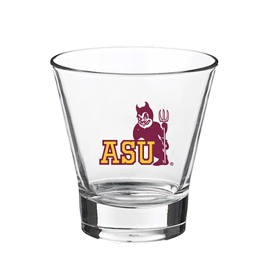 Diables du soleil de l'État de l'Arizona 12oz. Verre à roche à voûte inclinée